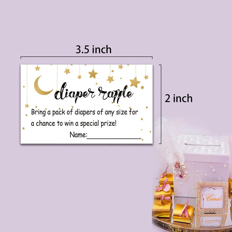 Giftideaworkshop 50 Pcs Diaper Raffle Tickets for Girl or Boy Baby Shower Invitations,Baby Shower Game, Bring a Pack of Diapers to Win Favors - Image 3